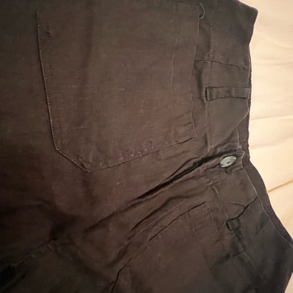 Anthropologie Colette—Black Linen Size 30, Like New - Picture 3 of 3